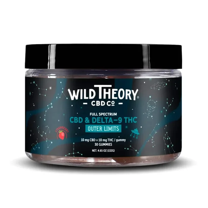 Wild Theory Outer Limits Delta 9 THC Gummies – 10mg THC + 10mg CBD