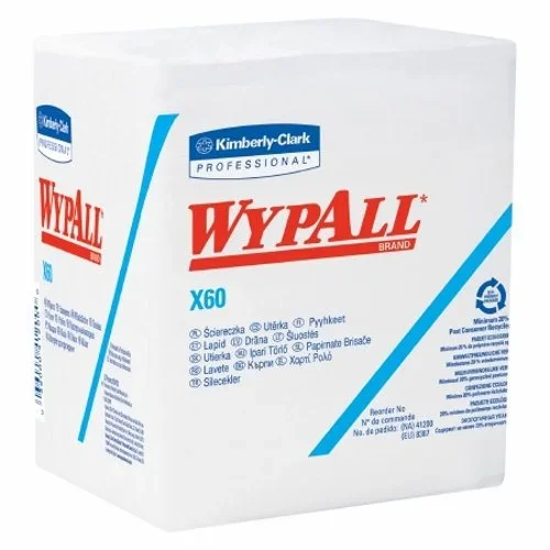 Wypall, Task Wipe GeneralClean X60 Light Duty Poly 12 X 12-1/2 Inch NonSterile Reusable, Count of 1