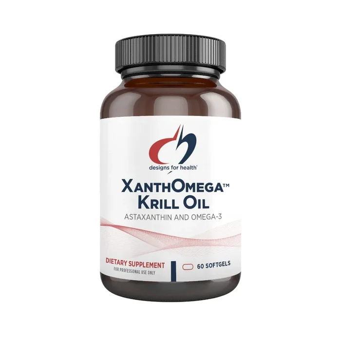 XANTHOMEGA™ KRILL OIL 60 softgels, 120 softgels by Designs For Health