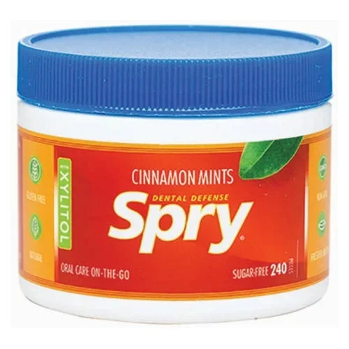 Xlear Inc, Spry Mints 100% Xylitol, Cinnamon 240 Count