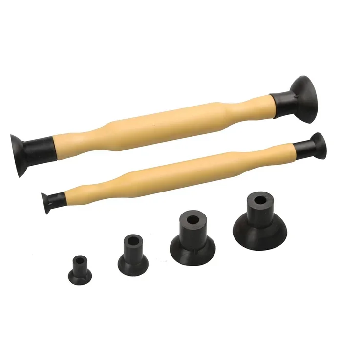 YanTone Valve Lapper Set with 4 Suction Plates, Double Ended Grip Valve Grinding Lapping Stick Tool Set for Vehicle Oil Systems Maintenance and Repair