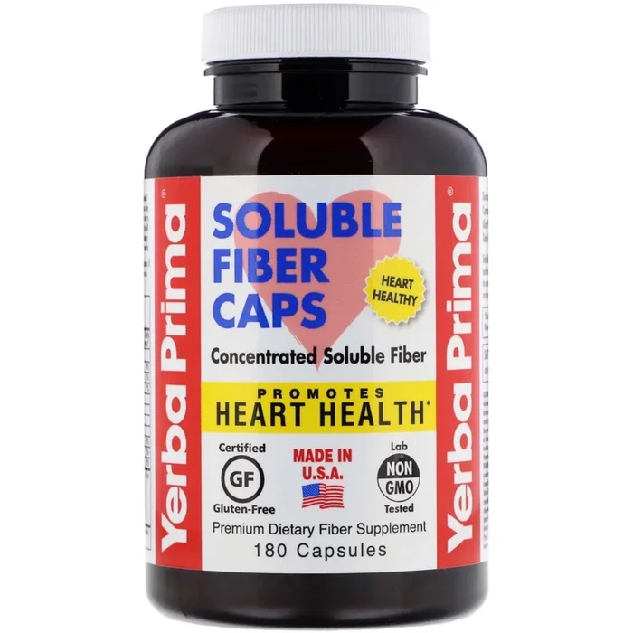 Yerba Prima, Soluble Fiber Formula, 180 Capsules