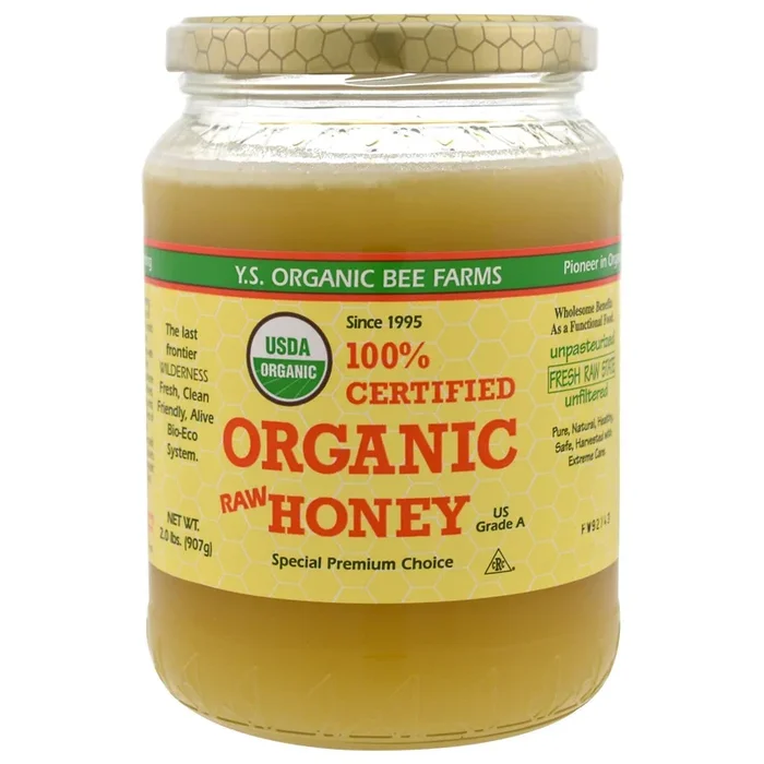Ys Bee Farm, Organic Raw Honey, 2 Lb