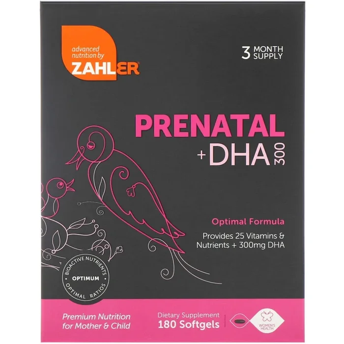 Zahler, Prenatal +DHA, 180 Softgels