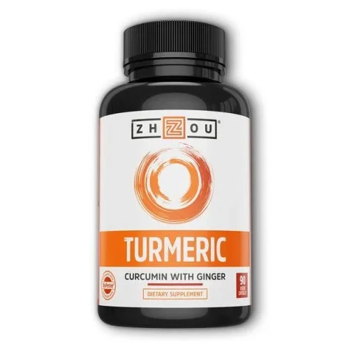 Zhou Nutrition, Turmeric Curcumin with Ginger, 90 Veg Caps