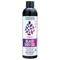 Zhou Organic Black Seed Oil – Liquid 8 fl.oz