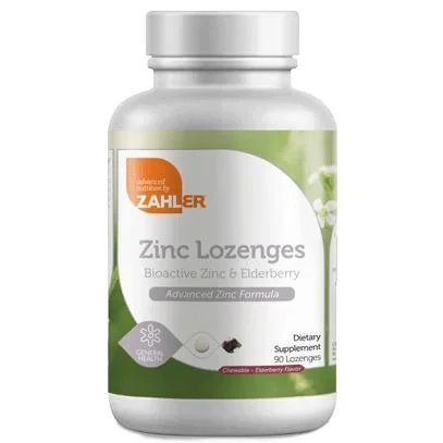 Zinc Lozenges Elderberry Flavor 90 Lozenges. *