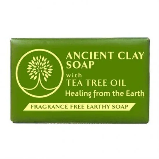 Zion Health Ancient Clay Soap with Tea Tree Oil 6 oz Bar Soap